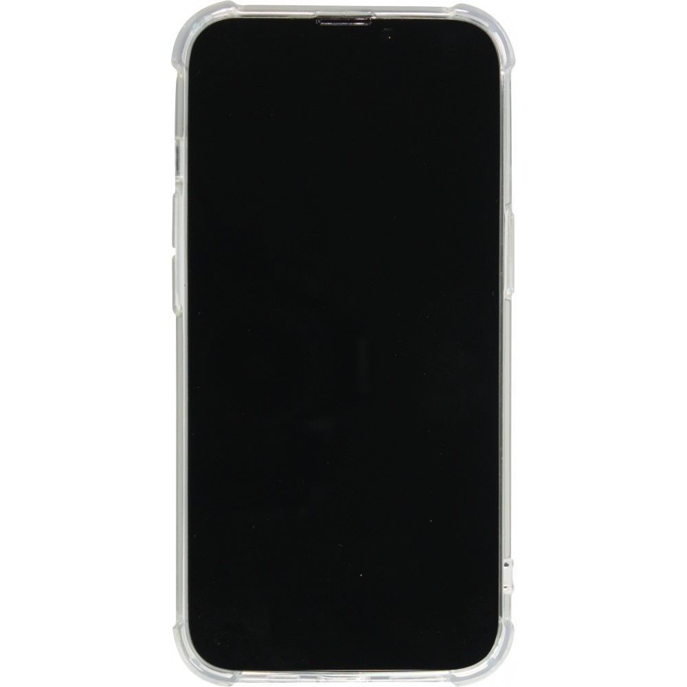 iPhone 16e Case Hülle - Bumper Glass TPU Anti-Schock mit Acryl - Transparent