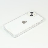 iPhone 16e Case Hülle - Bumper Glass TPU Anti-Schock mit Acryl - Transparent
