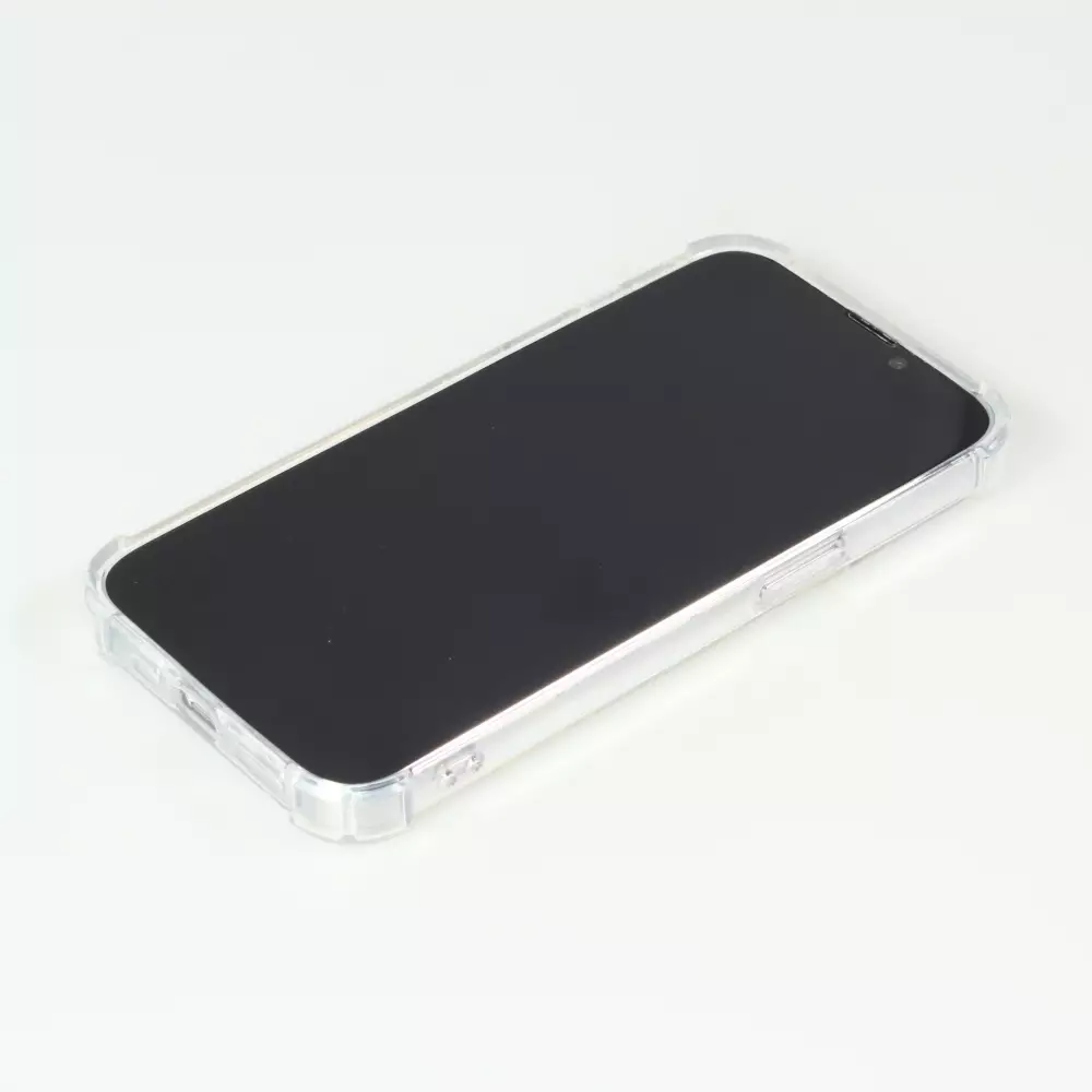 Coque iPhone 14 - Bumper Glass Hybrid TPU silicone anti-choc - Transparent