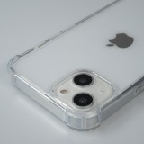 iPhone 16e Case Hülle - Bumper Glass TPU Anti-Schock mit Acryl - Transparent
