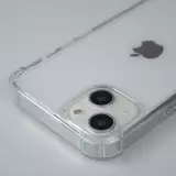 Coque iPhone 14 - Bumper Glass Hybrid TPU silicone anti-choc - Transparent