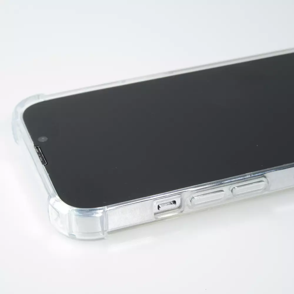 Coque iPhone 14 - Bumper Glass Hybrid TPU silicone anti-choc - Transparent