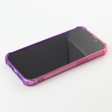 iPhone 16e Case Hülle - Gummi Bumper Rainbow mit extra Schutz für Ecken Antischock - rosa - Violett