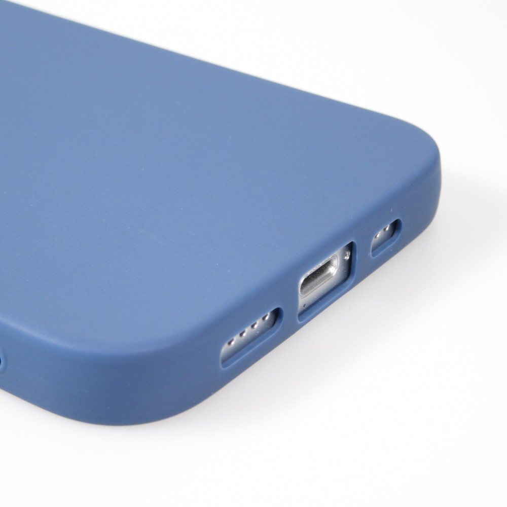 Hülle iPhone 16e - Gummi Herz blau