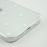 Hülle iPhone 13 mini - Gummi kleines Herz - Weiss