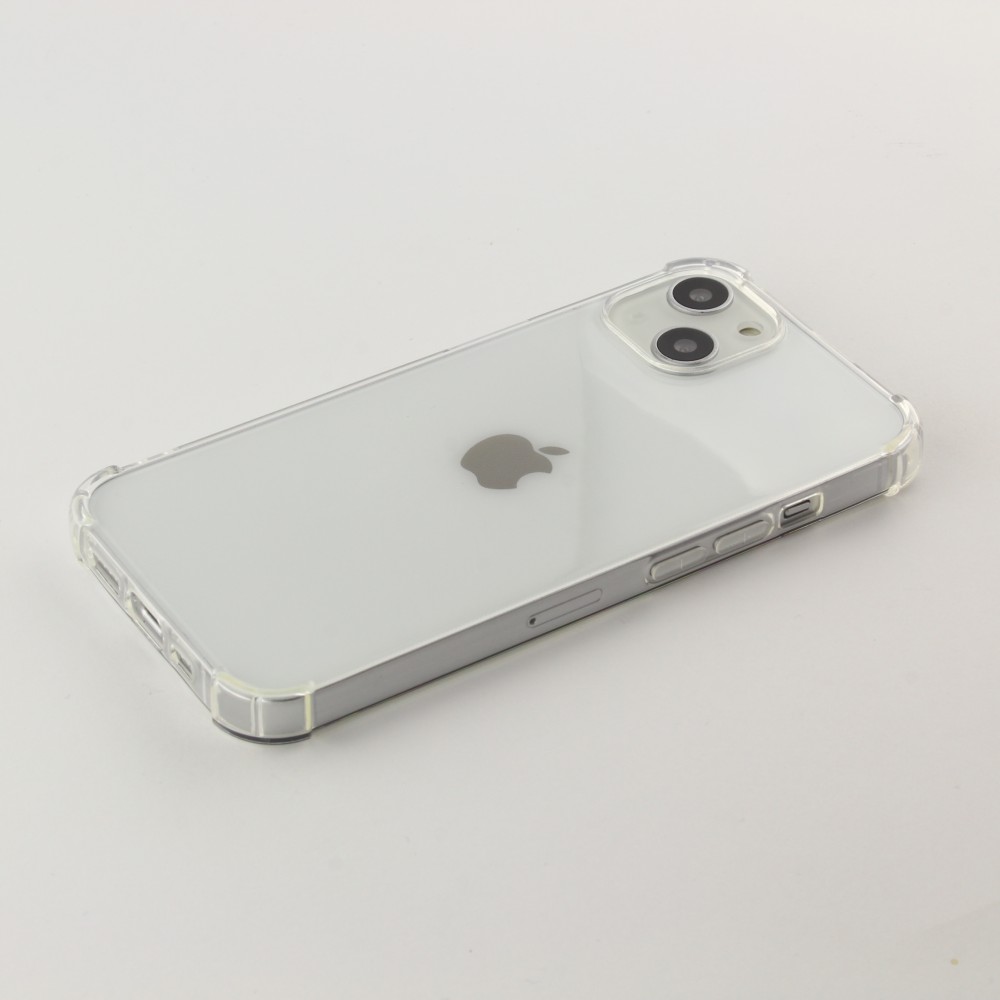 iPhone 14 Case Hülle - Gummi Transparent Gel Bumper mit extra Schutz für Ecken Antischock