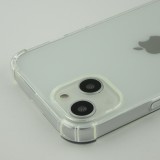 iPhone 14 Case Hülle - Gummi Transparent Gel Bumper mit extra Schutz für Ecken Antischock