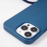 iPhone 14 Pro Case Hülle - Bio Eco-Friendly Vegan mit Handykette Necklace blau