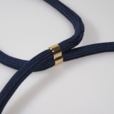 iPhone 14 Pro Case Hülle - Bio Eco-Friendly Vegan mit Handykette Necklace blau