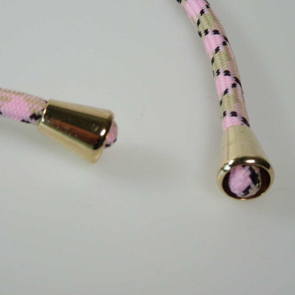 iPhone 16 Pro Case Hülle - Bio Eco-Friendly Vegan mit Handykette Necklace - Rosa