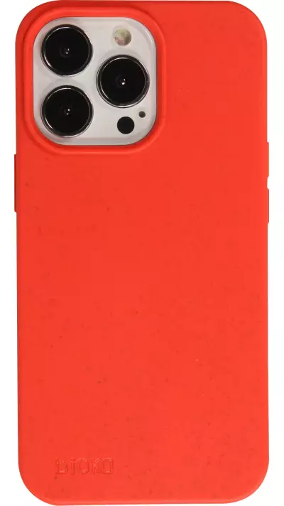 Hülle iPhone 13 Pro - Bioka Biologisch Abbaubar Eco-Friendly Kompostierbar - Rot
