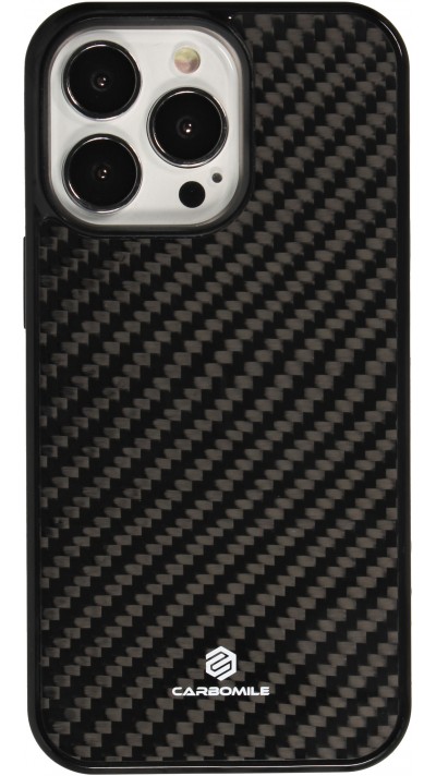 iPhone 15 Pro Case Hülle - Carbomile Carbon Fiber (Kompatibel mit MagSafe)