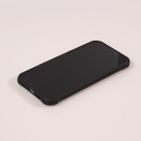 iPhone 14 Pro Max Case Hülle - Military Elite kompakt Cover mit semi-transparentem Carbon Rücken - Schwarz