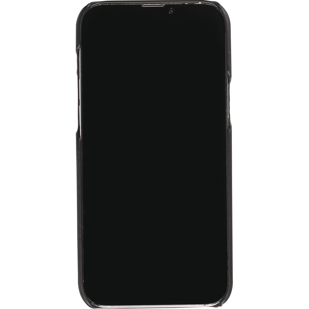 iPhone 13 Pro Max Case Hülle - 3D stylische Daunenjacke Design mit Ziernaht - Schwarz