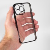 Hülle iPhone 14 Pro Max - Electroplate - Schwarz