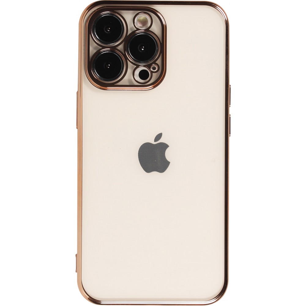 Hülle iPhone 14 Pro - Electroplate - Gold