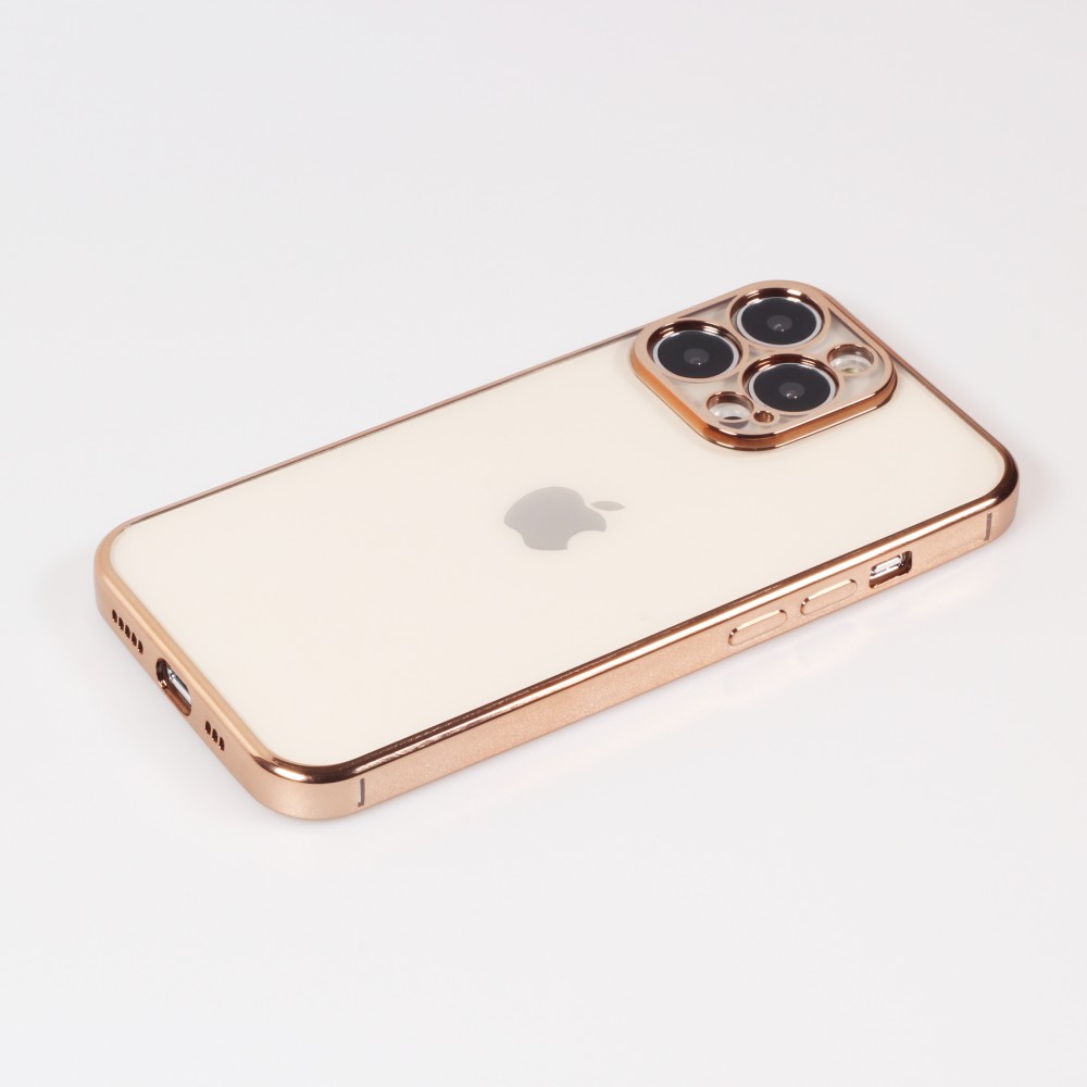 Hülle iPhone 14 Pro - Electroplate - Gold