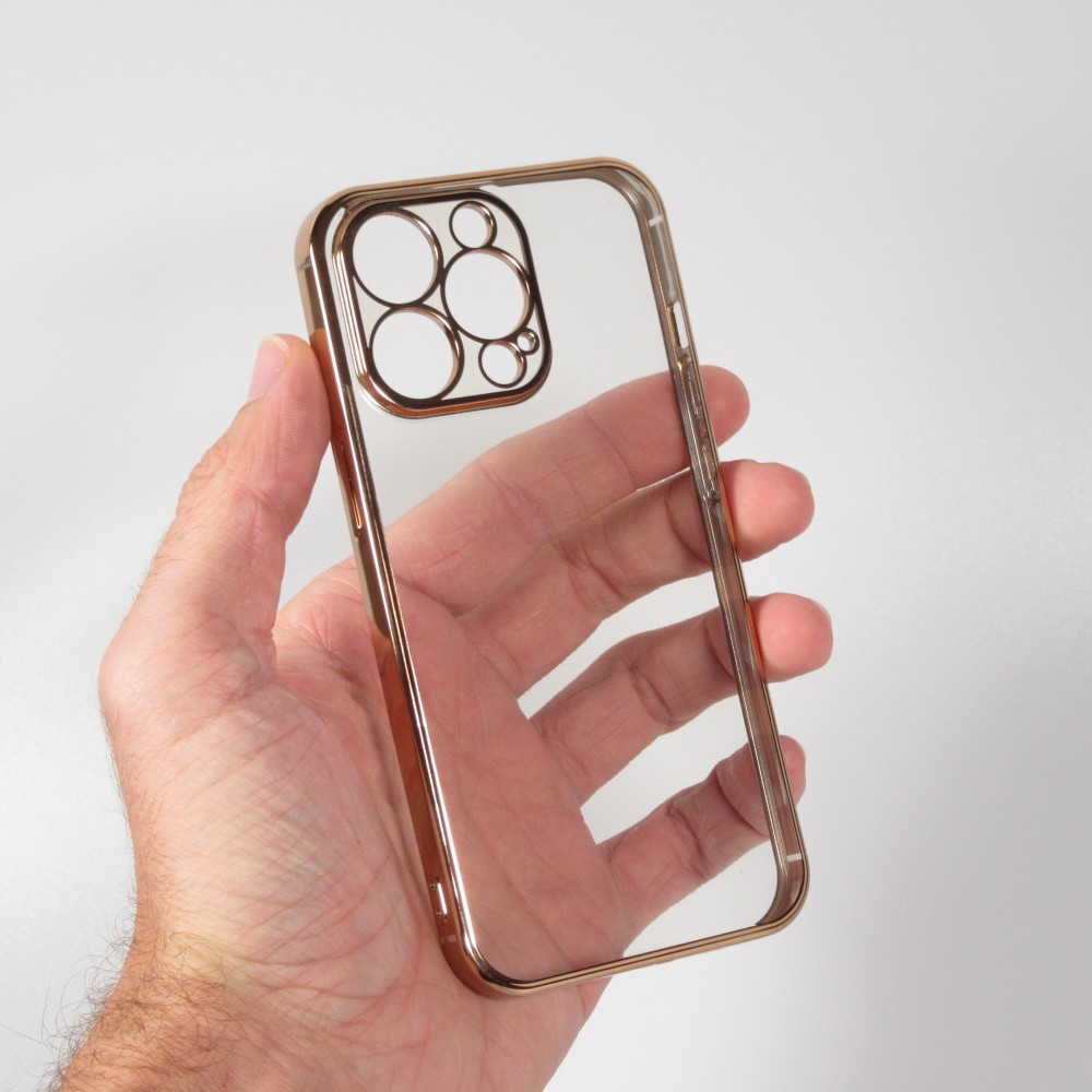 Hülle iPhone 14 Pro - Electroplate - Gold