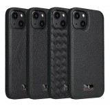 Coque iPhone 13 - Fierre Shann étui en cuir synthétique - Noir