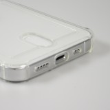 Hülle iPhone 15 Pro Max - Gummi Bumper Kartenhalter - Transparent