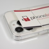 Hülle iPhone 15 Pro Max - Gummi Bumper Kartenhalter - Transparent