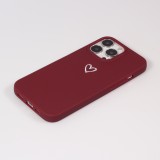 Hülle iPhone 16e - Gummi Herz - Rot