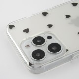 iPhone 16e Case Hülle - Gummi kleines Herz - Schwarz