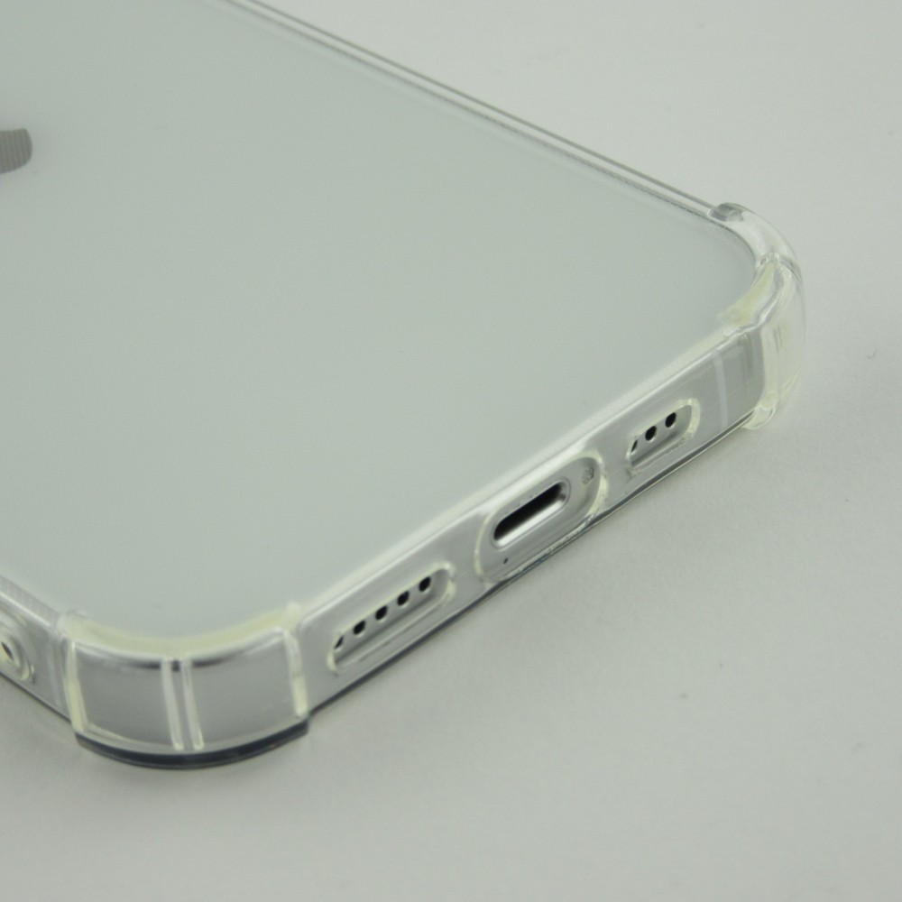 iPhone 16 Plus Case Hülle - Gummi Transparent Gel Bumper mit extra Schutz für Ecken Antischock