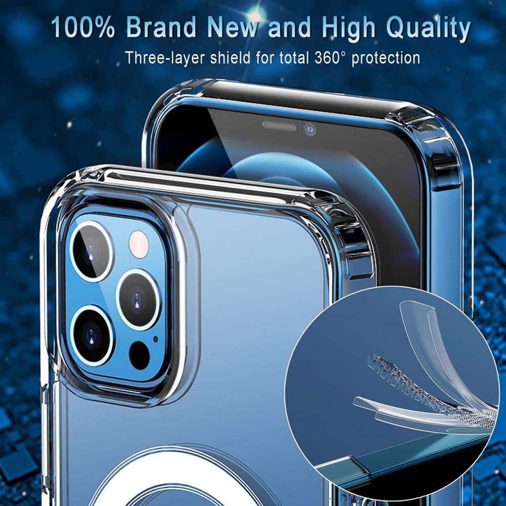 Hülle iPhone 16e - MagSafe kompatibel Gummi transparent TPU Silikon