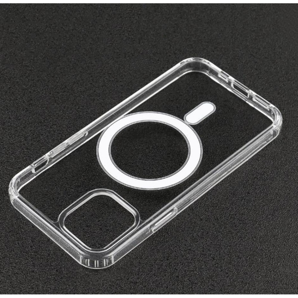 Hülle iPhone 16e - MagSafe kompatibel Gummi transparent TPU Silikon
