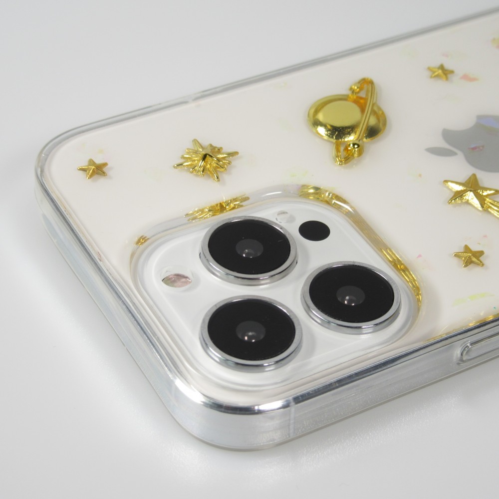 Coque iPhone 13 Pro Max - Glass 3D Espace - Transparent