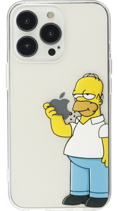 iPhone 16 Pro Max Case Hülle - Gummi cartoon Homer Simpson