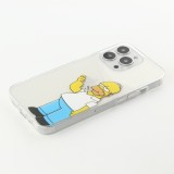 iPhone 15 Pro Case Hülle - Gummi cartoon Homer Simpson
