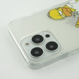 iPhone 15 Pro Case Hülle - Gummi cartoon Homer Simpson
