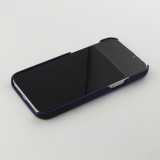 iPhone 13 Pro Max Case Hülle - Doppelleder blau - Schwarz