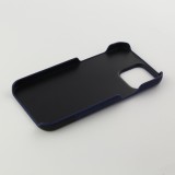 iPhone 13 Pro Max Case Hülle - Doppelleder blau - Schwarz