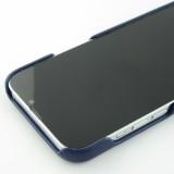 iPhone 13 Pro Max Case Hülle - Doppelleder blau - Schwarz