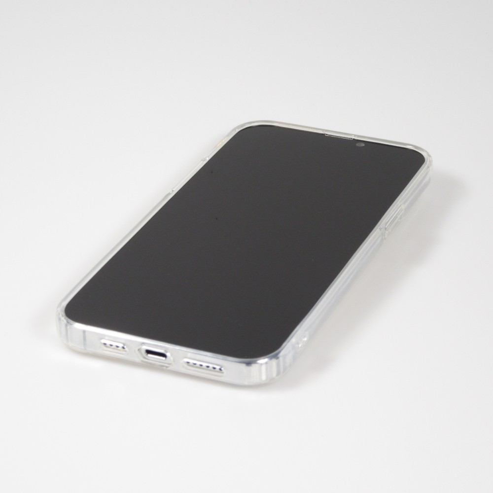 iPhone 13 Pro Max Case Hülle - Gummi mit Kartenhalter - Transparent