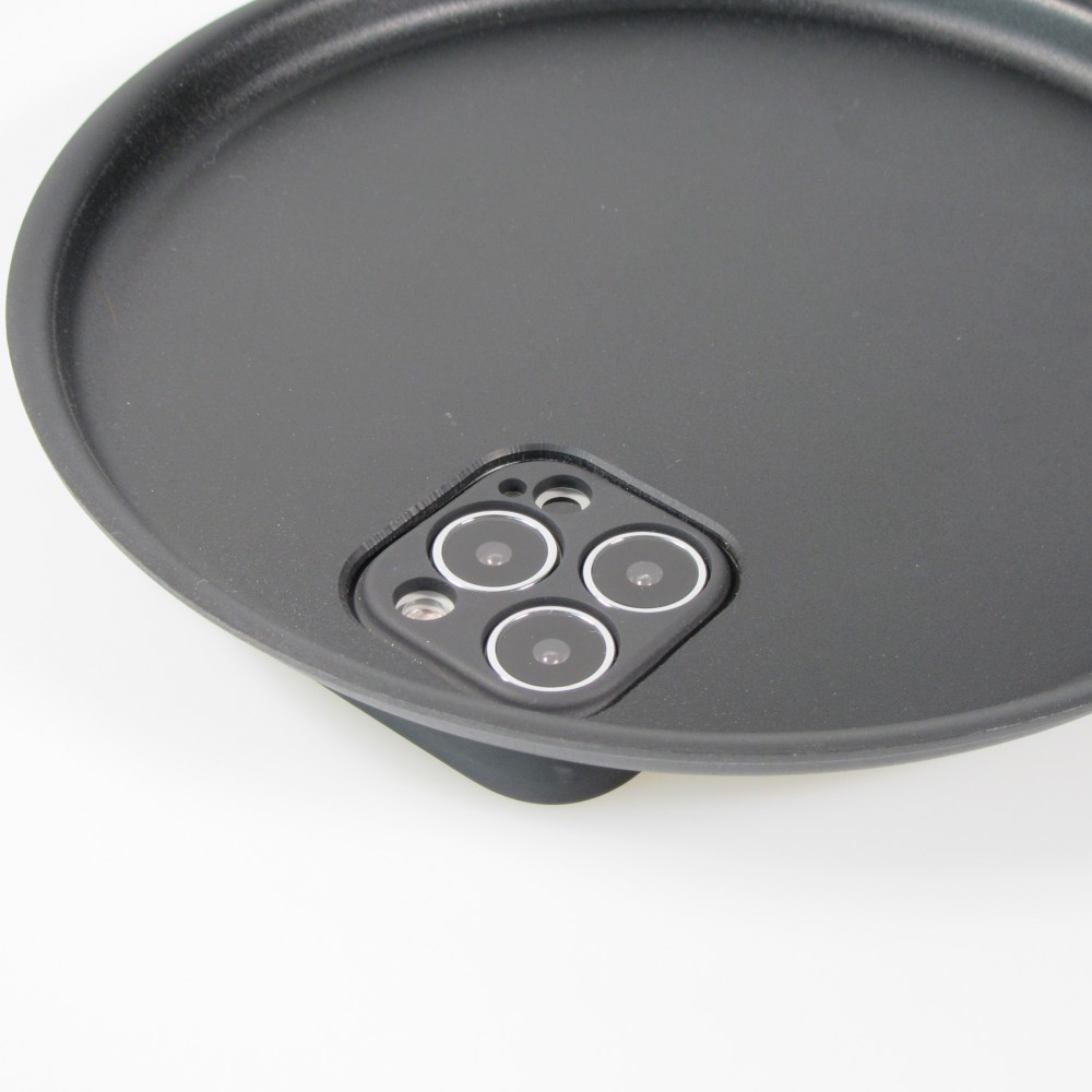 iPhone 13 Pro Max Case Hülle - 3D flache Kochpfanne mit Griff - Schwarz