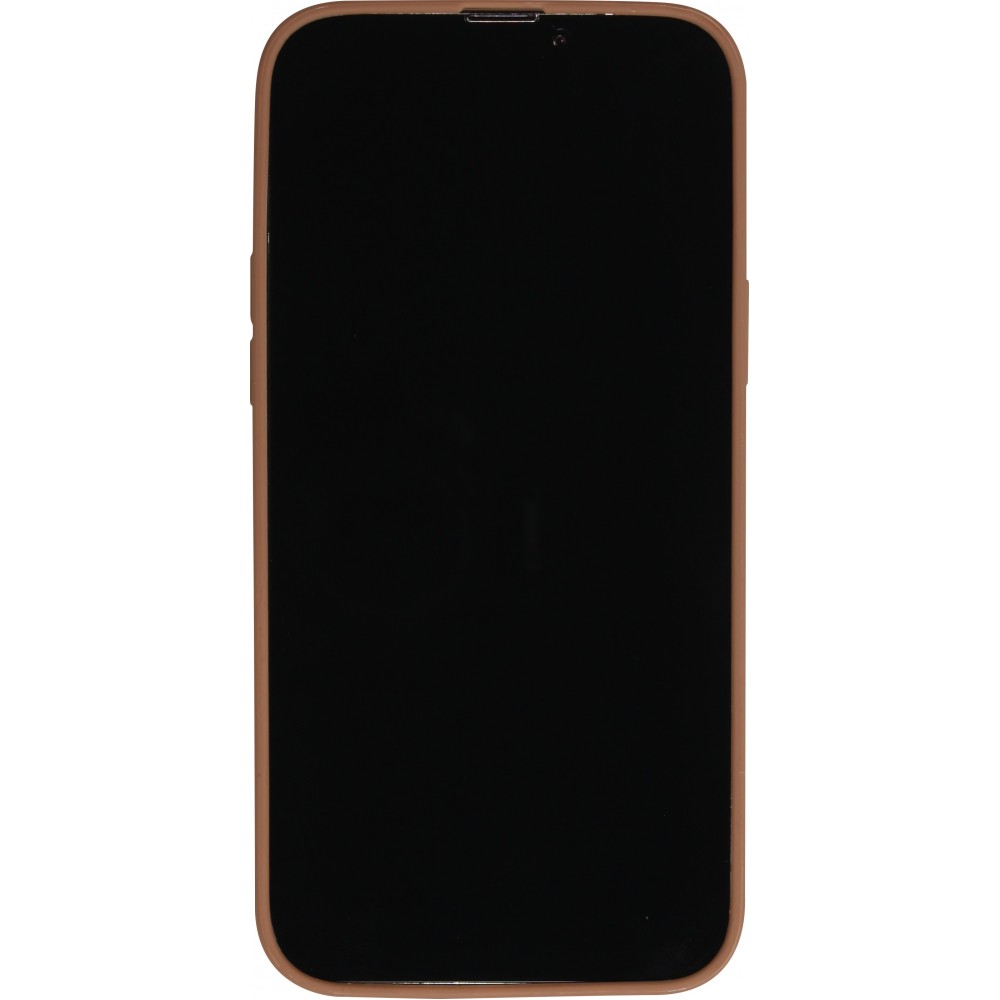 iPhone 15 Pro Max Case Hülle - Silikon Mat - Braun
