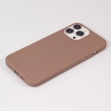 iPhone 15 Pro Max Case Hülle - Silikon Mat - Braun