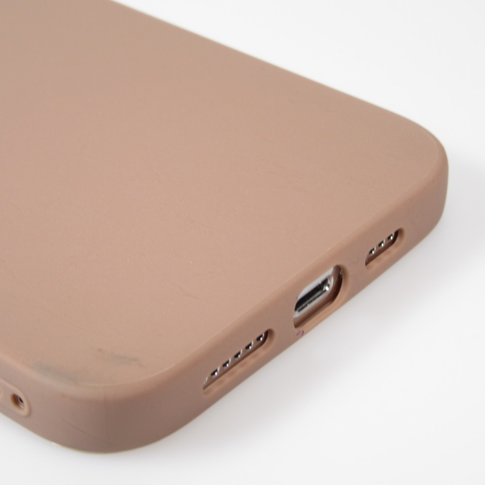 iPhone 15 Pro Max Case Hülle - Silikon Mat - Braun