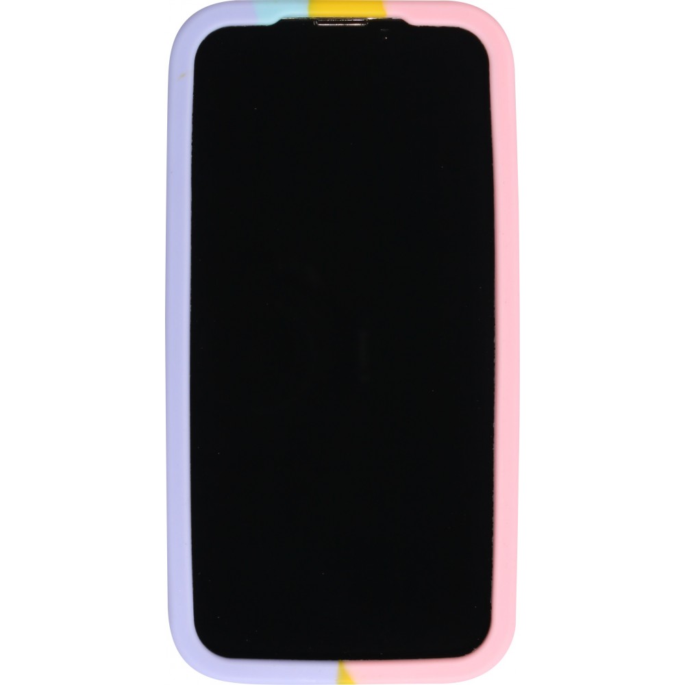 iPhone 13 Pro Max Case Hülle - Silikon Luftblasen Anti-Stress Regenbogen
