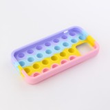 iPhone 13 Pro Max Case Hülle - Silikon Luftblasen Anti-Stress Regenbogen