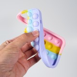 iPhone 13 Pro Max Case Hülle - Silikon Luftblasen Anti-Stress Regenbogen