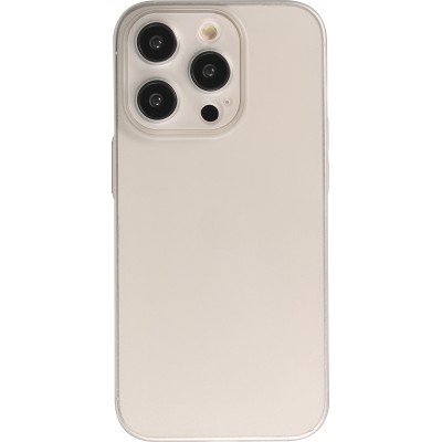 iPhone 13 Pro Max Case Hülle - Plastik ultra dünn semi-transparent matt - Grau