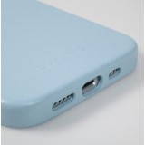 Coque iPhone 13 Pro Max - Qialino cuir véritable (compatible MagSafe) - Bleu clair