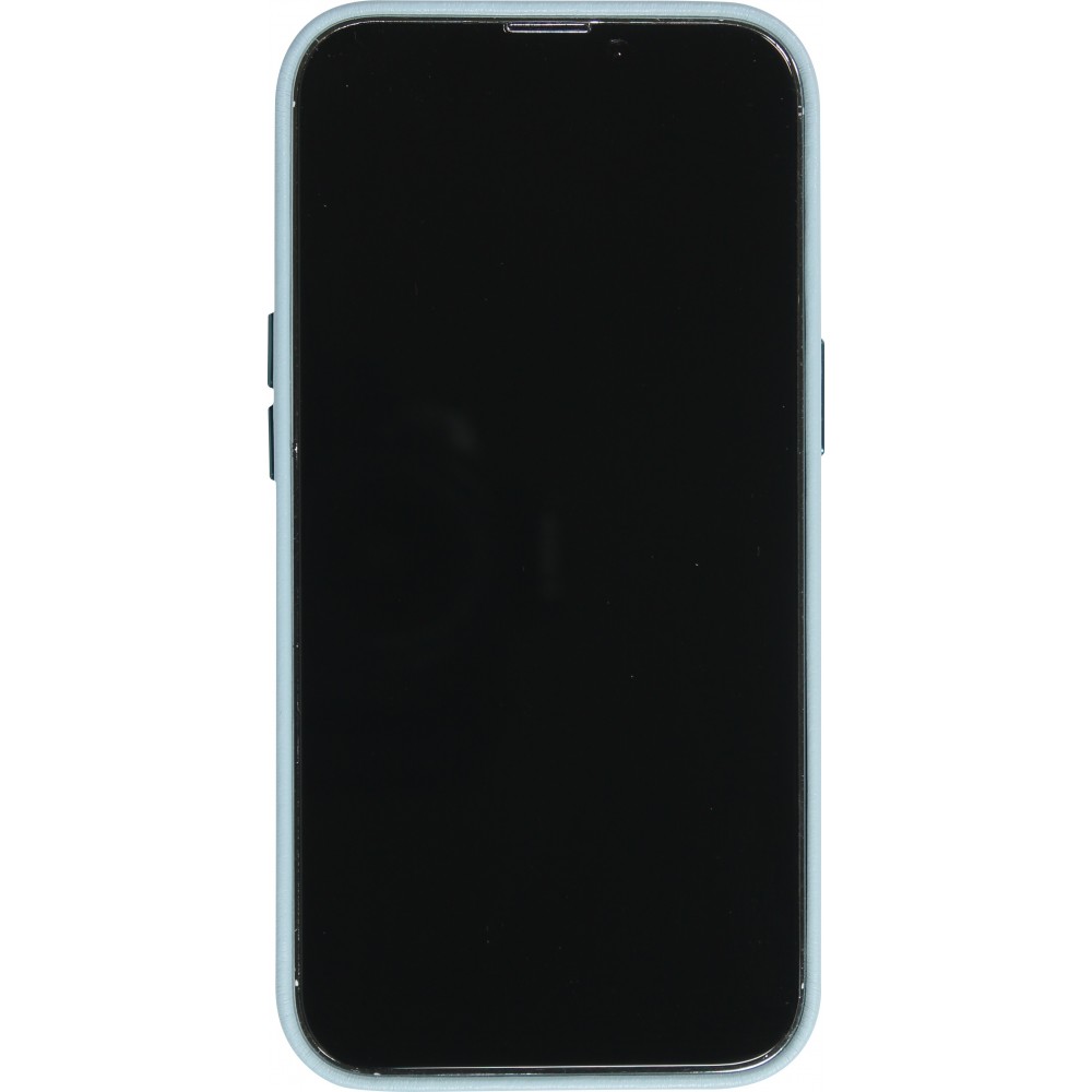 Coque iPhone 13 Pro Max - Qialino cuir véritable (compatible MagSafe) - Bleu clair