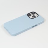 Coque iPhone 13 Pro Max - Qialino cuir véritable (compatible MagSafe) - Bleu clair