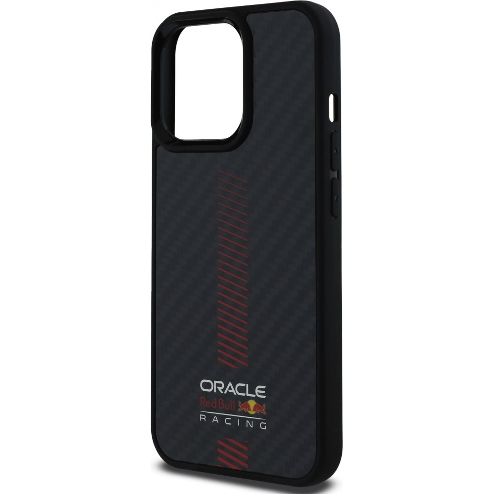 iPhone 13 Pro Case Hülle - Red Bull Racing Carbon Powerbar MagSafe - Schwarz